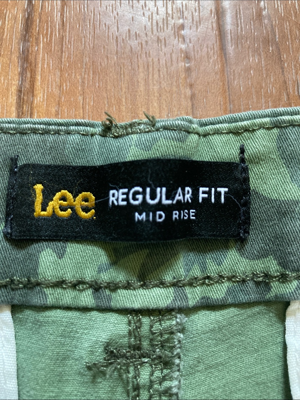 Lee Olive Floral Camo Bermuda Shorts - Picture 2 of 10